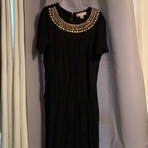 Gold stud dress